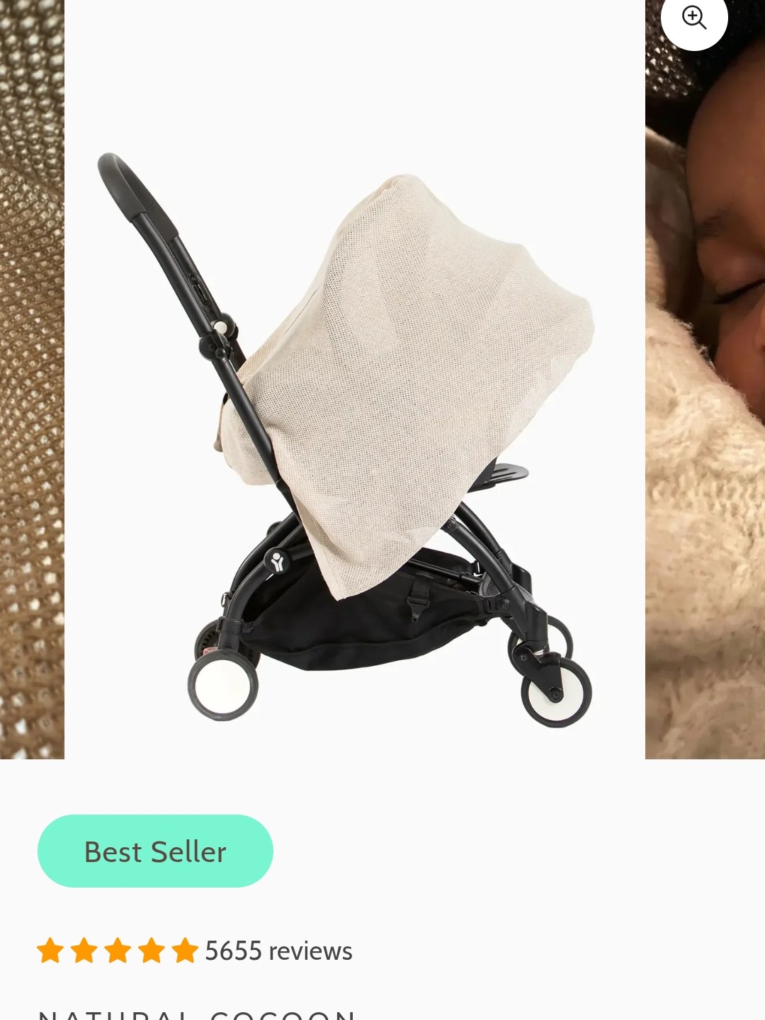 We Are Amma Natural Cocoon Nursing Cover - Cream — image 3 of 4